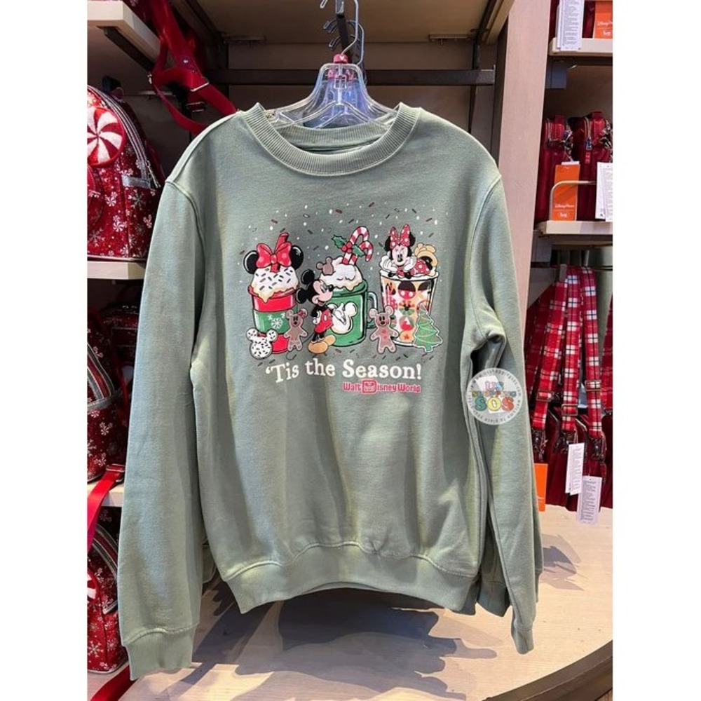 Disney Parks Walt Disney World 2025 Tis The Season Christmas Sweatshirt M WDW